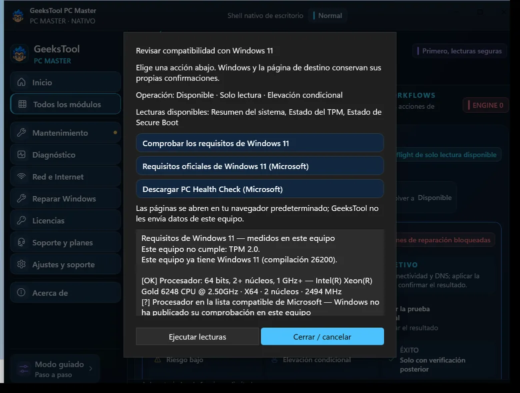 Compatibilidad con Windows 11: cada requisito medido en tu PC.